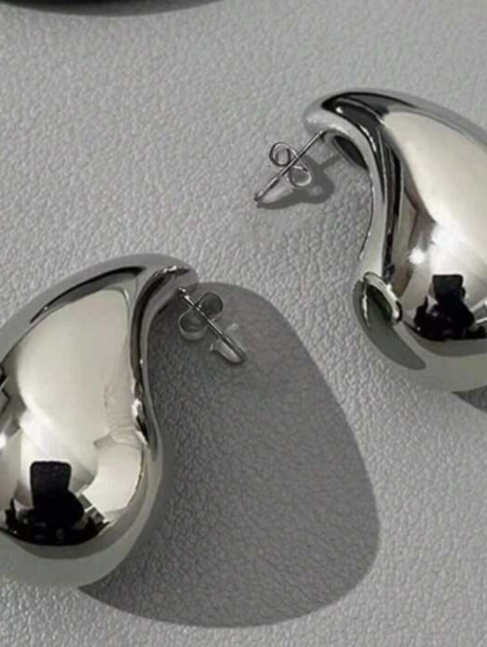 Elegant Silver Teardrop Earrings
